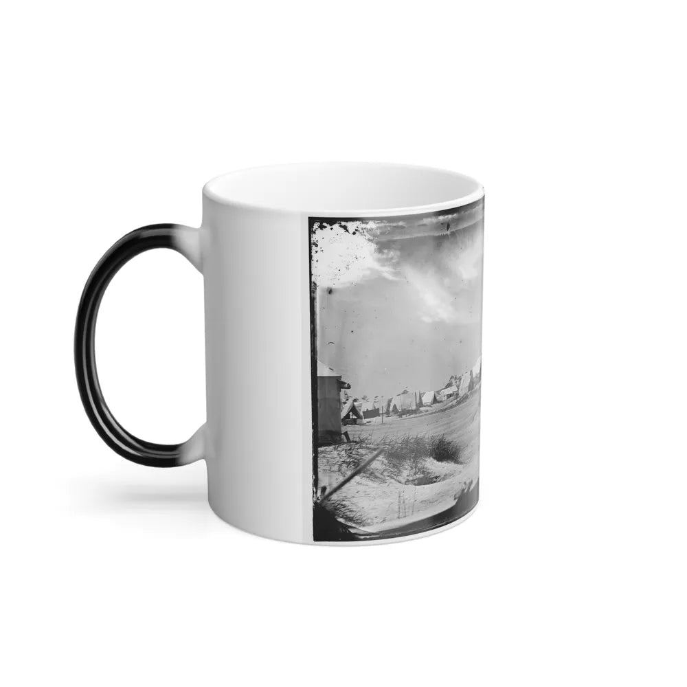 Morris Island, South Carolina. Unidentified Camp (U.S. Civil War) Color Changing Coffee Mug 11oz-Go Mug Yourself