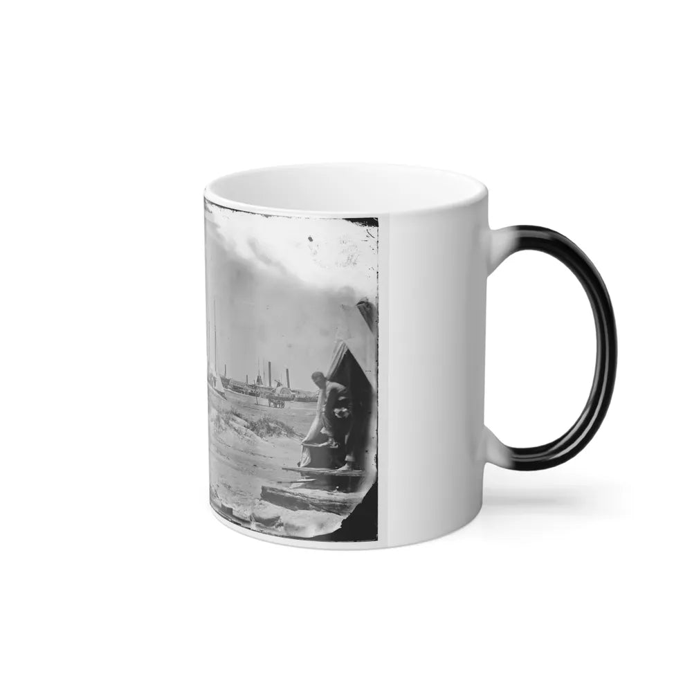 Morris Island, South Carolina. Unidentified Camp (U.S. Civil War) Color Changing Coffee Mug 11oz-Go Mug Yourself