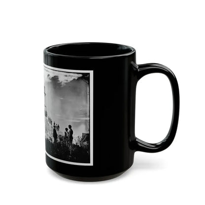 Morris Island (Vicinity), South Carolina. Ruins Of Charleston Lighthouse (U.S. Civil War) Black Coffee Mug - Go Mug Yourself