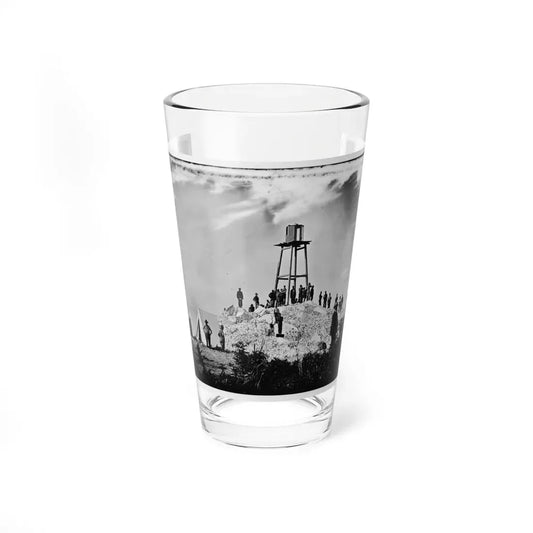 Morris Island (Vicinity), South Carolina. Ruins Of Charleston Lighthouse (U.S. Civil War) Pint Glass 16oz 16oz - Go Mug Yourself
