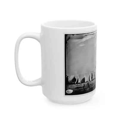 Morris Island (Vicinity), South Carolina. Ruins Of Charleston Lighthouse (U.S. Civil War) White Coffee Mug - Go Mug Yourself