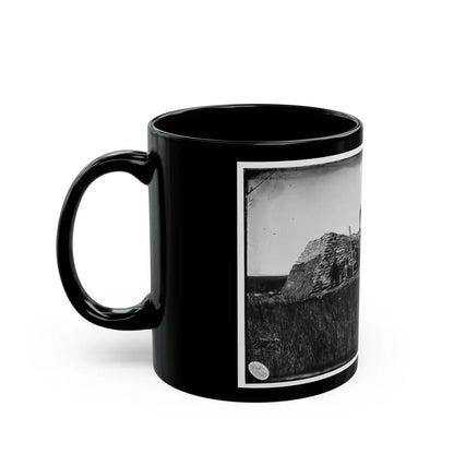 Morris Island (Vicinity), South Carolina. The  Marsh Battery  Or  Swamp Angel  After The Explosion, August 22, 1863 001 (U.S. Civil War) Black Coffee Mug - Go Mug Yourself