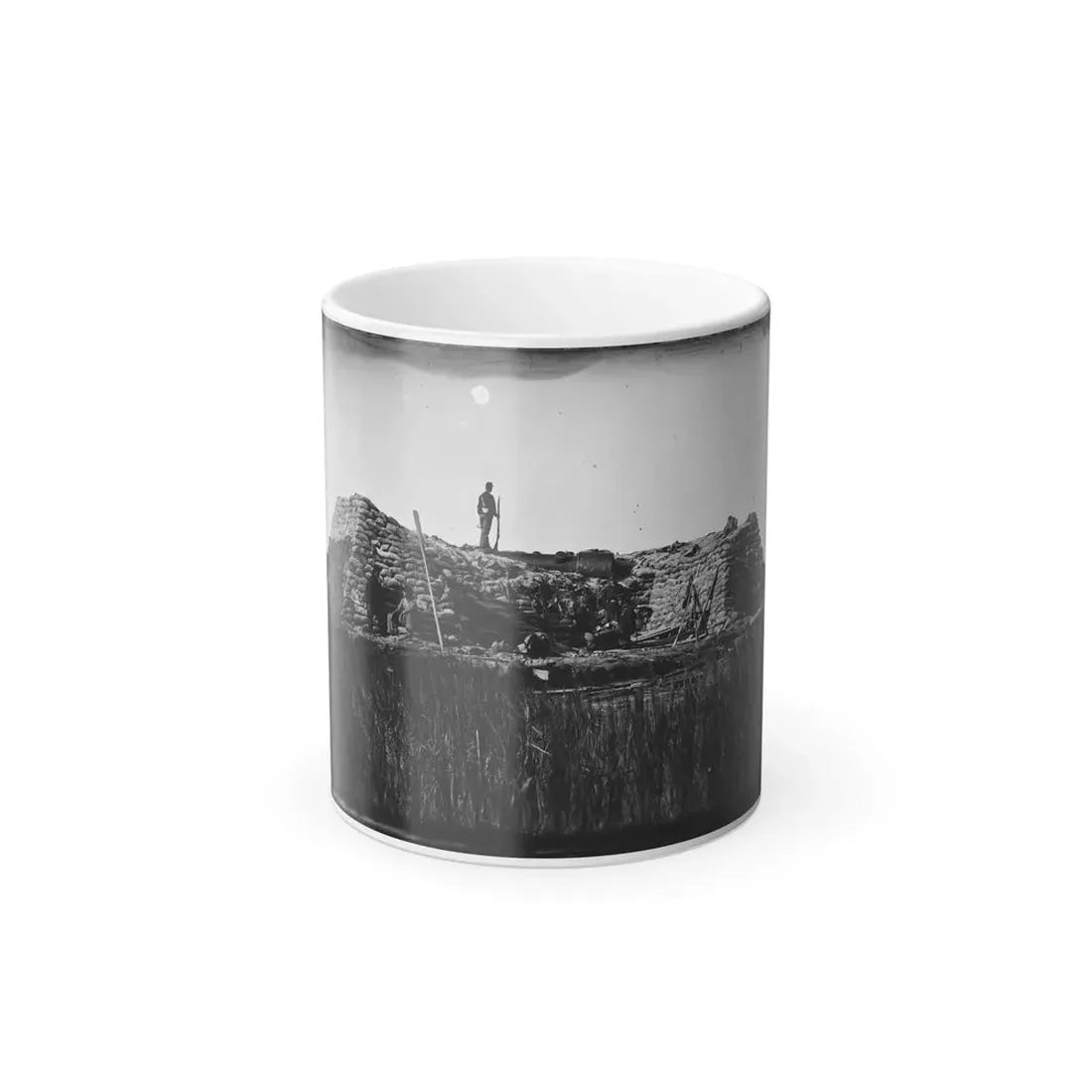 Morris Island (Vicinity), South Carolina. The  Marsh Battery  or  Swamp Angel  After the Explosion, August 22, 1863 001 (U.S. Civil War) Color Changing Coffee Mug 11oz Default Title 11oz - Go Mug Yourself