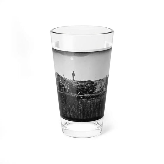 Morris Island (Vicinity), South Carolina. The  Marsh Battery  Or  Swamp Angel  After The Explosion, August 22, 1863 001 (U.S. Civil War) Pint Glass 16oz 16oz - Go Mug Yourself
