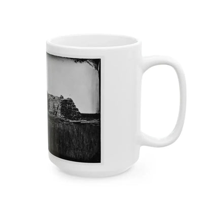 Morris Island (Vicinity), South Carolina. The  Marsh Battery  Or  Swamp Angel  After The Explosion, August 22, 1863 001 (U.S. Civil War) White Coffee Mug - Go Mug Yourself