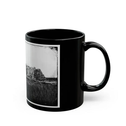 Morris Island (Vicinity), South Carolina. The  Marsh Battery  Or  Swamp Angel  After The Explosion, August 22, 1863 (U.S. Civil War) Black Coffee Mug - Go Mug Yourself