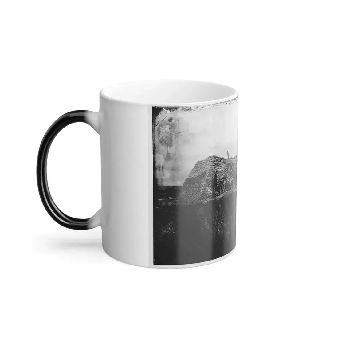 Morris Island (Vicinity), South Carolina. The  Marsh Battery  or  Swamp Angel  After the Explosion, August 22, 1863 (U.S. Civil War) Color Changing Coffee Mug 11oz - Go Mug Yourself