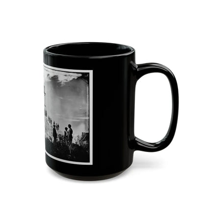 Morris Island (Vicinity), South Carolina. Ruins Of Charleston Lighthouse (U.S. Civil War) Black Coffee Mug-Go Mug Yourself