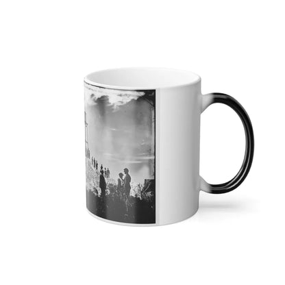 Morris Island (Vicinity), South Carolina. Ruins of Charleston Lighthouse (U.S. Civil War) Color Changing Coffee Mug 11oz-Go Mug Yourself