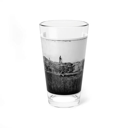 Morris Island (Vicinity), South Carolina. The Marsh Battery Or Swamp Angel After The Explosion, August 22, 1863 (U.S. Civil War) Pint Glass 16oz-16oz-Go Mug Yourself