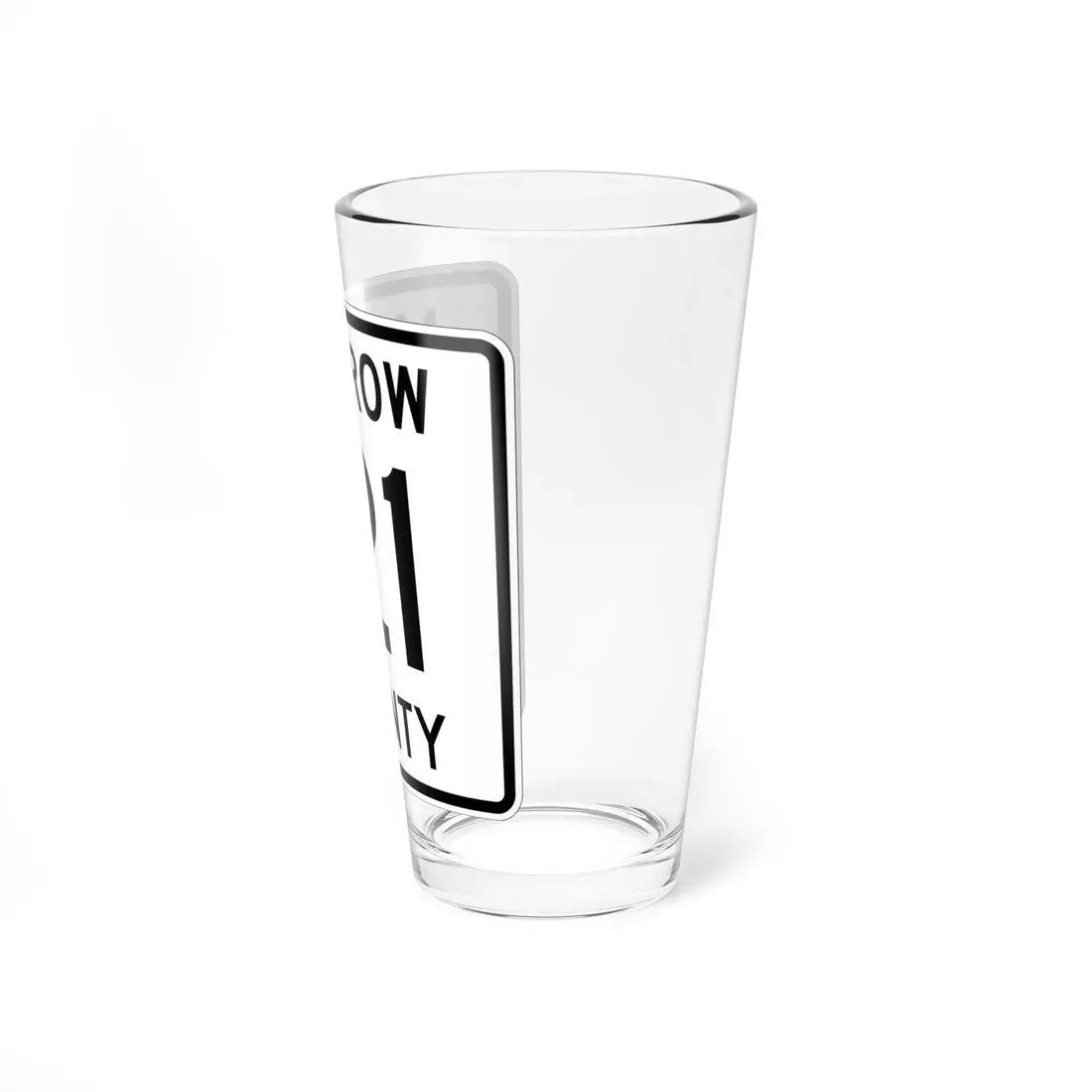 Morrow County Route 121 OH (Ohio) (Road Sign) Pint Glass 16oz - Go Mug Yourself