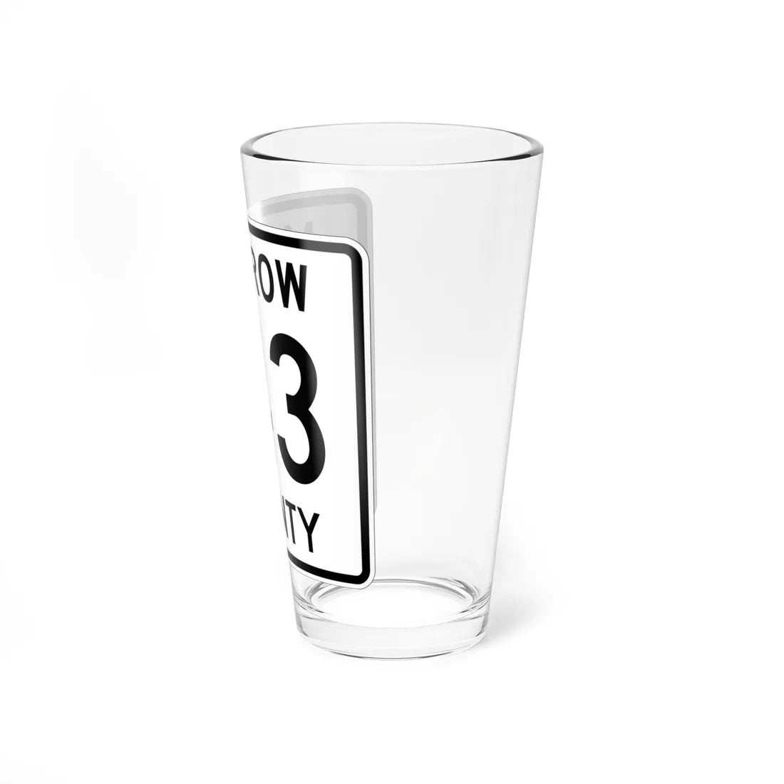 Morrow County Route 143 OH (Ohio) (Road Sign) Pint Glss 16oz - Go Mug Yourself