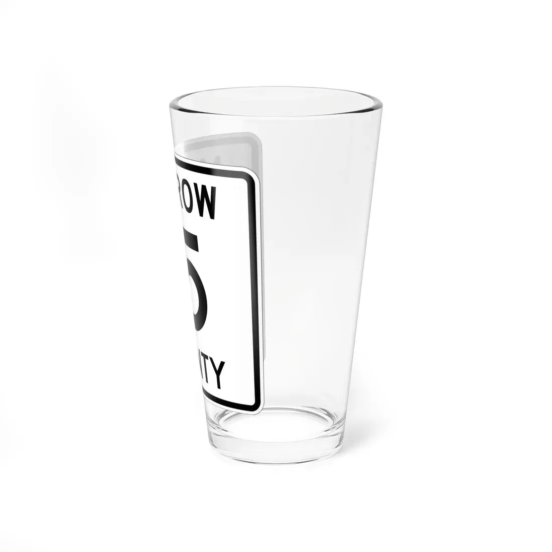Morrow County Route 15 OH (Ohio) (Road Sign) Pint Glass 16oz - Go Mug Yourself