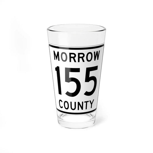 Morrow County Route 155 OH (Ohio) (Road Sign) Pint Glass 16oz 16oz - Go Mug Yourself