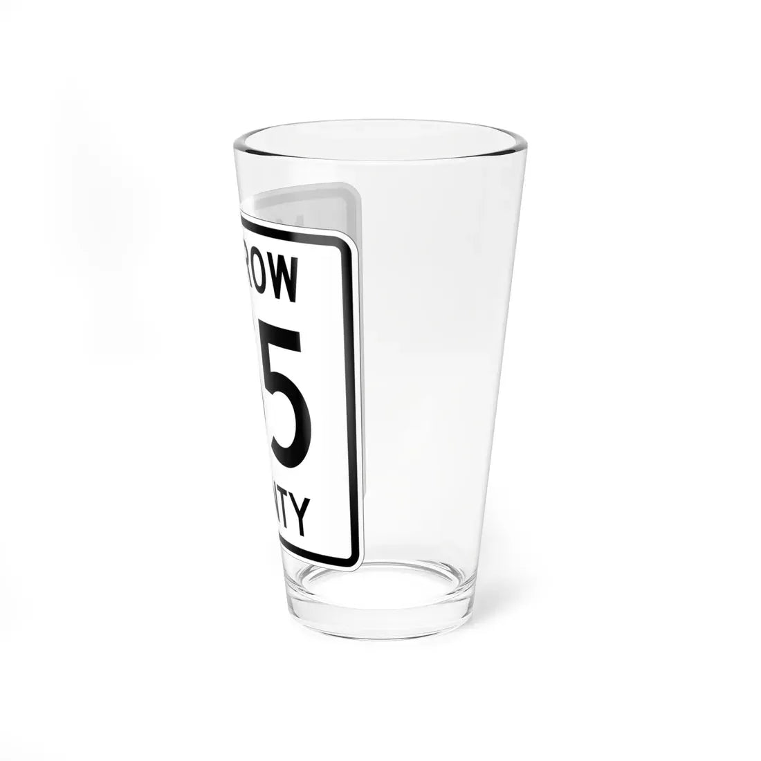 Morrow County Route 155 OH (Ohio) (Road Sign) Pint Glass 16oz - Go Mug Yourself