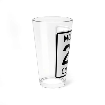 Morrow County Route 24 OH (Ohio) (Road Sign) Pint Glass 16oz - Go Mug Yourself