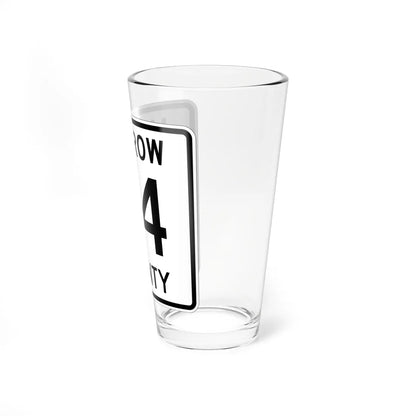 Morrow County Route 24 OH (Ohio) (Road Sign) Pint Glss 16oz - Go Mug Yourself