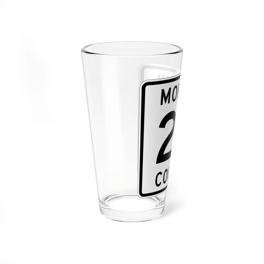 Morrow County Route 24 OH (Ohio) (Road Sign) Pint Glss 16oz - Go Mug Yourself