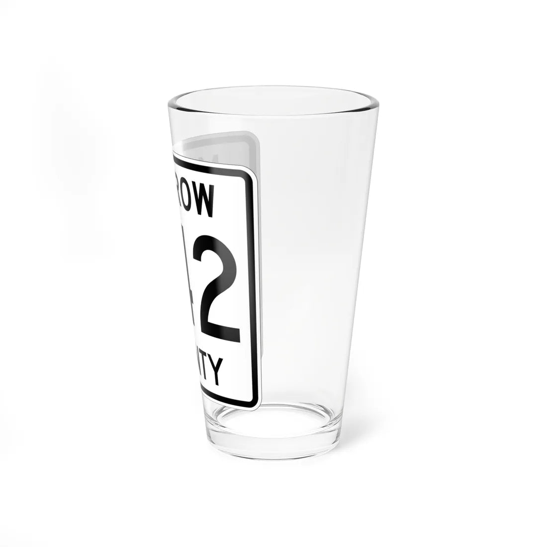 Morrow County Route 242 OH (Ohio) (Road Sign) Pint Glss 16oz - Go Mug Yourself