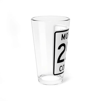 Morrow County Route 252 OH (Ohio) (Road Sign) Pint Glass 16oz - Go Mug Yourself