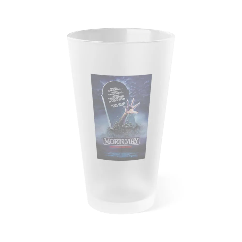 MORTUARY 1982 Movie Poster - Frosted Pint Glass 16oz-16oz-Frosted-Go Mug Yourself