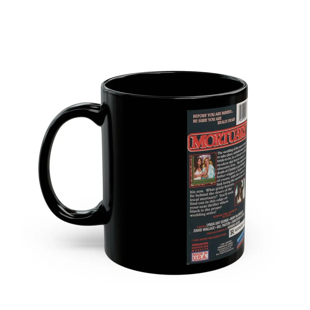 MORTUARY (VHS COVER) - Black Coffee Mug-Go Mug Yourself