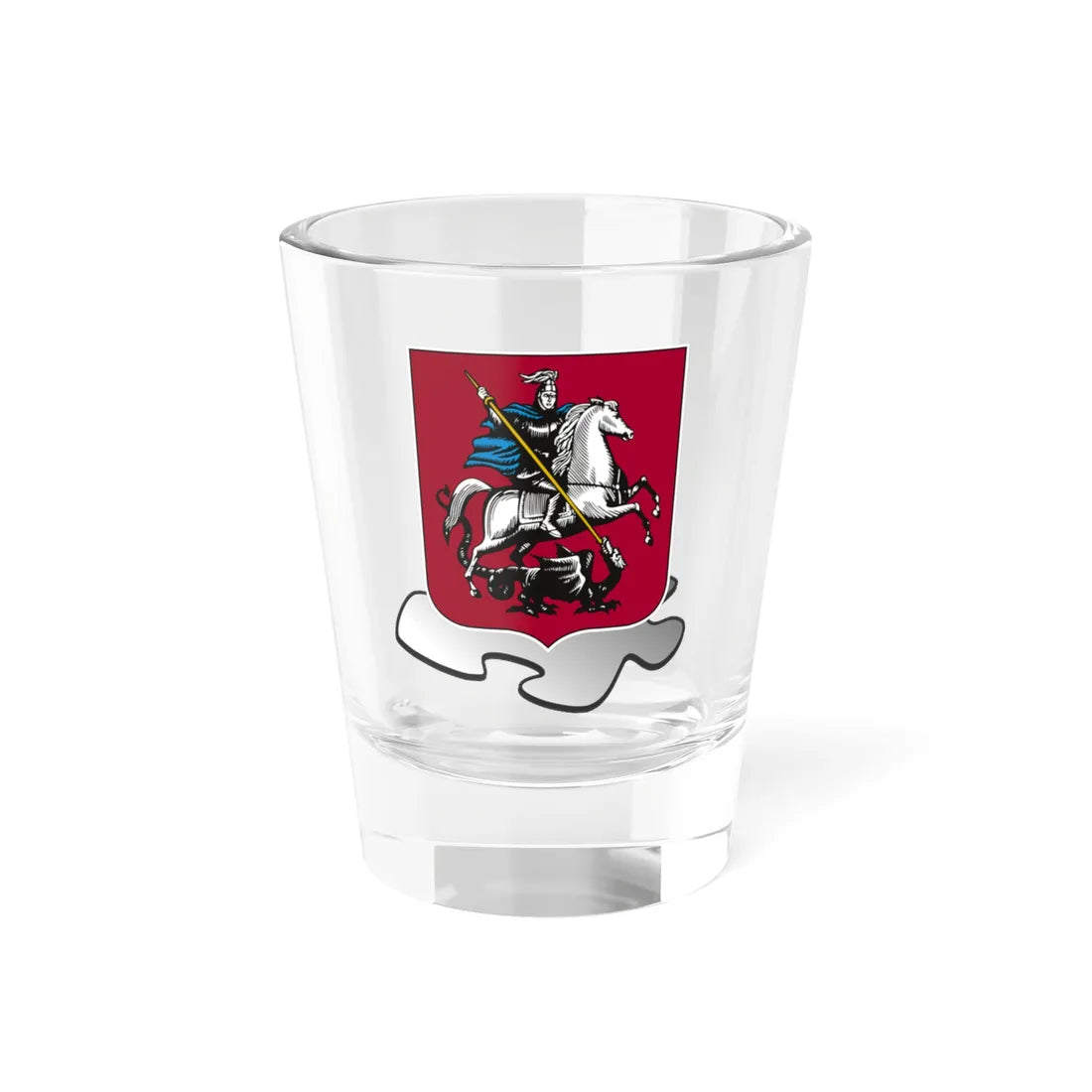 Moscow template (Russia) (Coat of Arms) Shot Glass 1.5oz 1.5oz - Go Mug Yourself