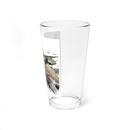 Mosquito ... for a Nash-Kelvinator Ad, The Saturday Evening Post, February 20, 1943 (Magazine Illustration) Pint Glass 16oz - Go Mug Yourself