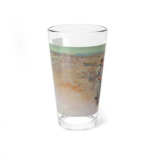 Moss Houses Peggoty Beach, American Magazine story illustration, 1914 (Magazine Illustration) Pint Glass 16oz-16oz-Go Mug Yourself