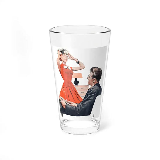 Most Surprising by Margaret and Leslie Gordon Barnard, Woman's Day, 1958 (Magazine Illustration) Pint Glass 16oz 16oz - Go Mug Yourself