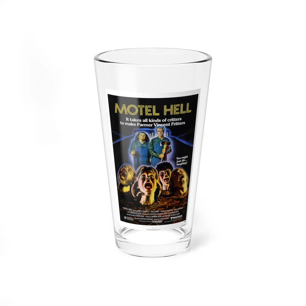 MOTEL HELL 1980 Movie Poster - Pint Glass 16oz-16oz-Go Mug Yourself