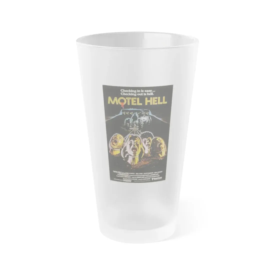 MOTEL HELL (2) 1980 Movie Poster - Frosted Pint Glass 16oz 16oz Frosted - Go Mug Yourself