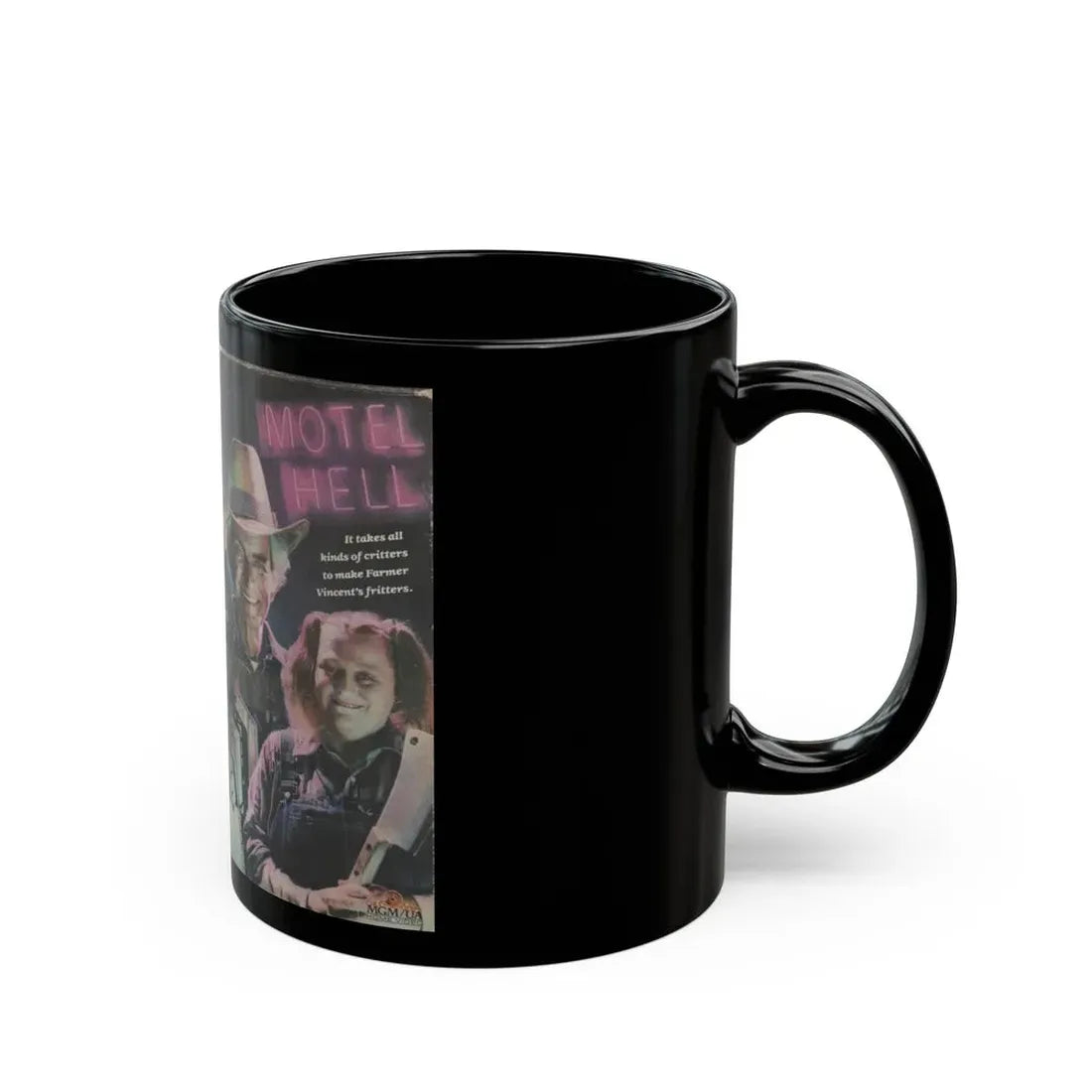 MOTEL HELL (VHS COVER) - Black Coffee Mug - Go Mug Yourself