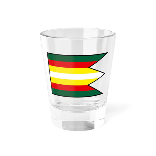 Motesice Trencin Flag (Slovakia) Shot Glass 1.5oz 1.5oz - Go Mug Yourself