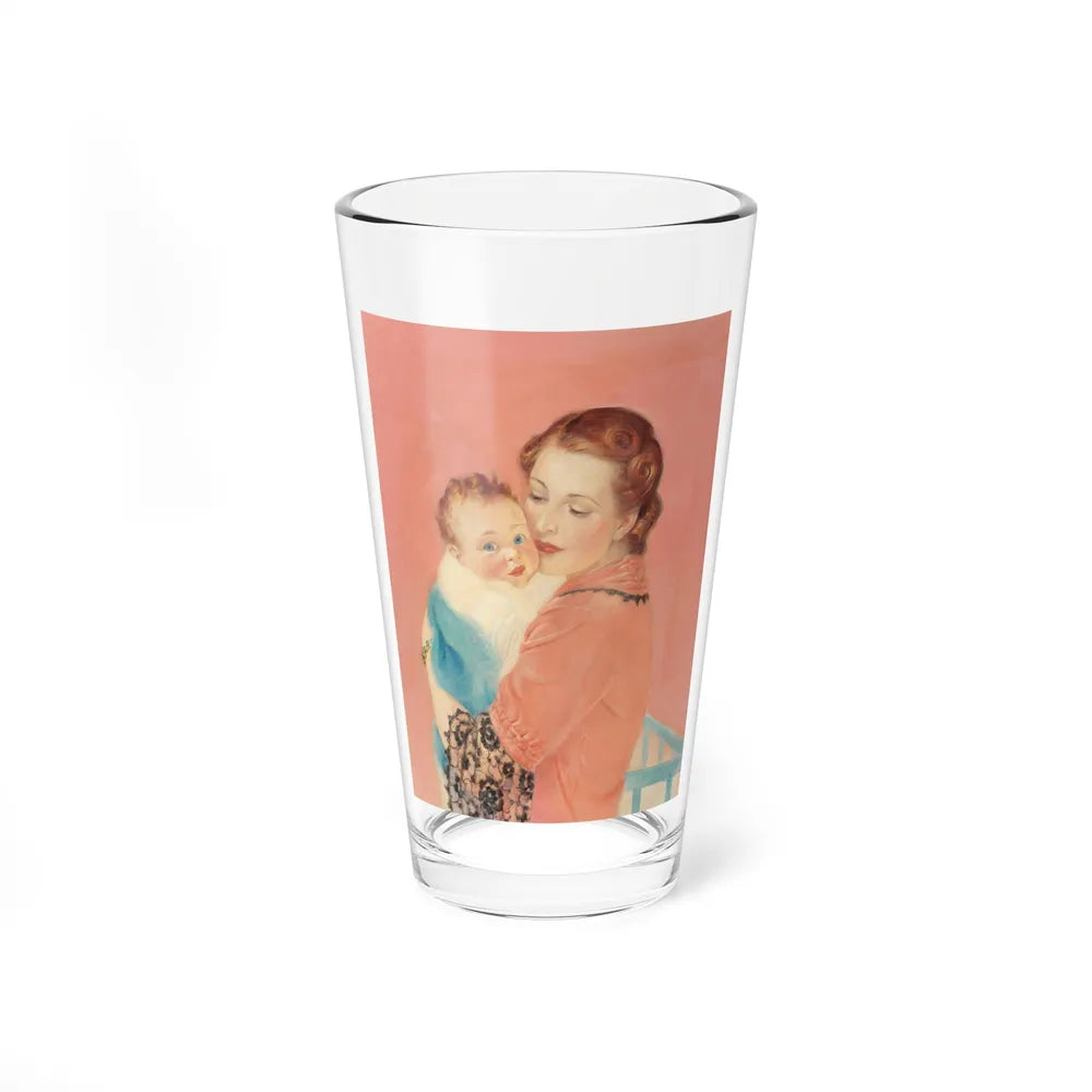 Mother and Child (2) (Magazine Illustration) Pint Glass 16oz-16oz-Go Mug Yourself