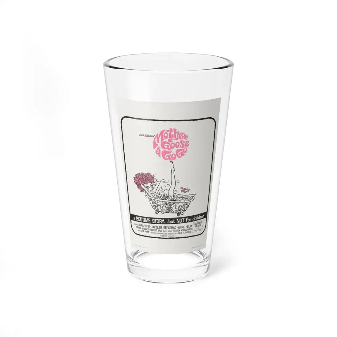 MOTHER GOOSE A GO GO 1966 Movie Poster - Pint Glass 16oz 16oz - Go Mug Yourself