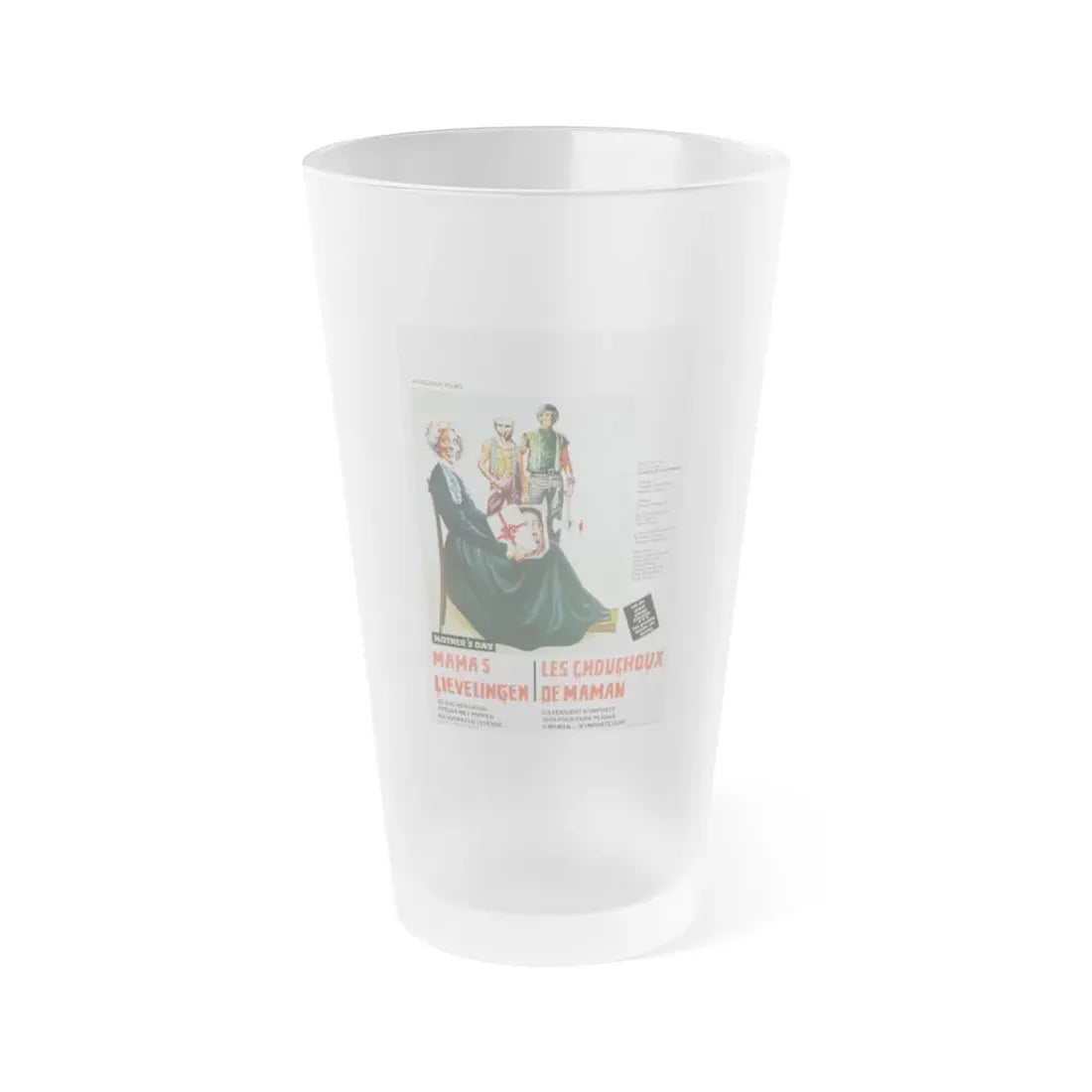 MOTHER'S DAY (BELGIAN) 1980 Movie Poster - Frosted Pint Glass 16oz 16oz Frosted - Go Mug Yourself