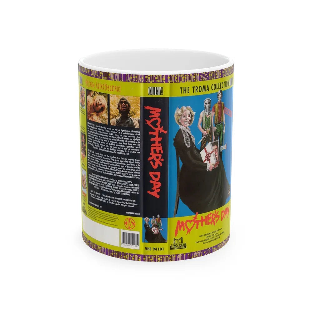 MOTHERS DAY TROMA (VHS COVER) - White Coffee Mug-11oz-Go Mug Yourself