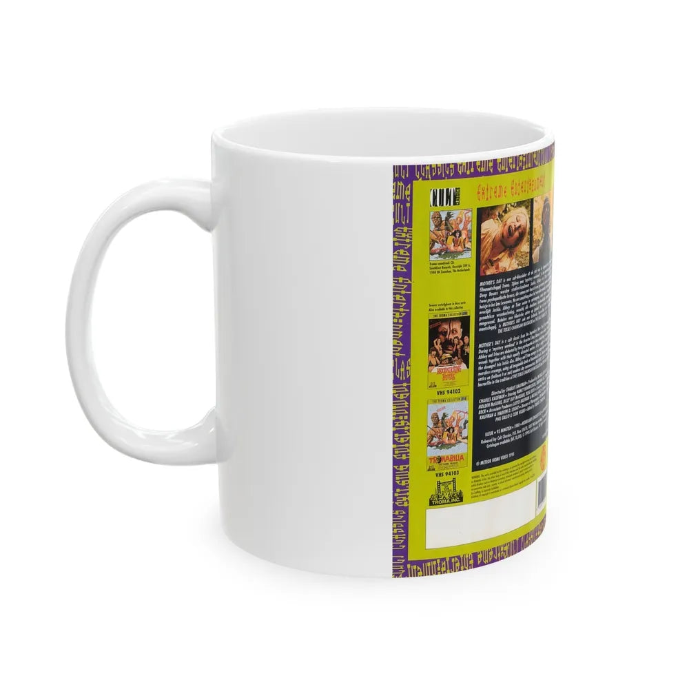 MOTHERS DAY TROMA (VHS COVER) - White Coffee Mug-Go Mug Yourself