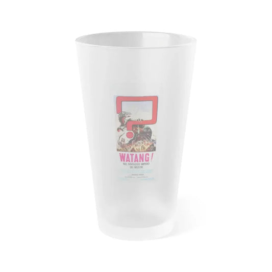 MOTHRA VS GODZILLA (ITALIAN) 1961 Movie Poster - Frosted Pint Glass 16oz 16oz Frosted - Go Mug Yourself