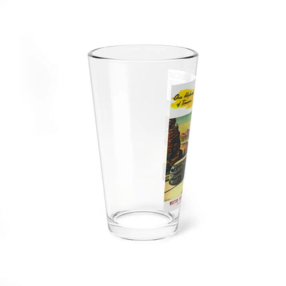 Motor Bus Lines of America ad (2) (Magazine Illustration) Pint Glass 16oz-Go Mug Yourself