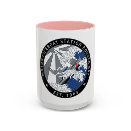 Motor Life Station Bodega Bay (U.S. Coast Guard) Accent Coffee Mug 15oz Pink - Go Mug Yourself