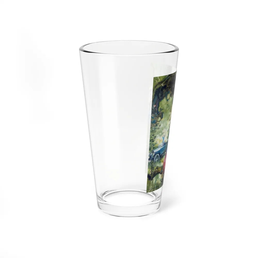 Motor Magazine Cover (Magazine Illustration) Pint Glass 16oz-Go Mug Yourself