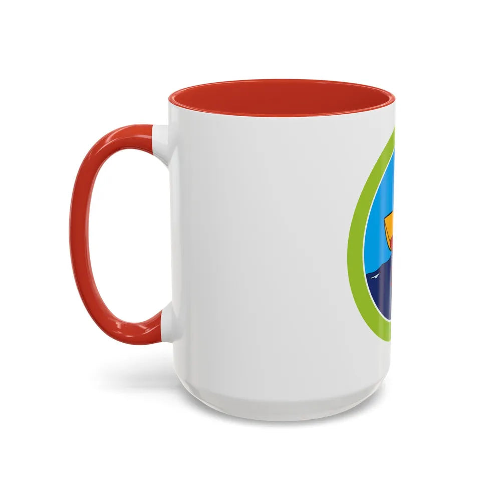 Motorboating (Boy Scout Merit Badge) Accent Coffee Mug-Go Mug Yourself