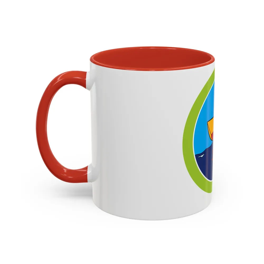 Motorboating (Boy Scout Merit Badge) Accent Coffee Mug-Go Mug Yourself