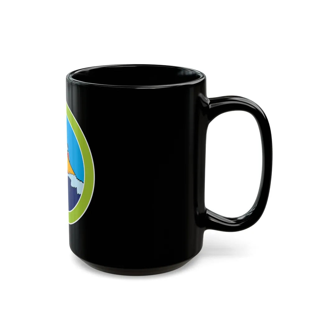 Motorboating (Boy Scout Merit Badge) Black Coffee Mug-Go Mug Yourself