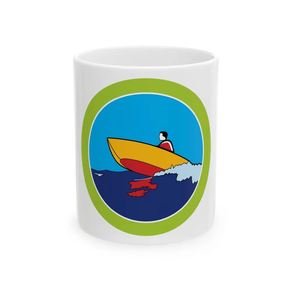 Motorboating (Boy Scout Merit Badge) White Coffee Mug-11oz-Go Mug Yourself