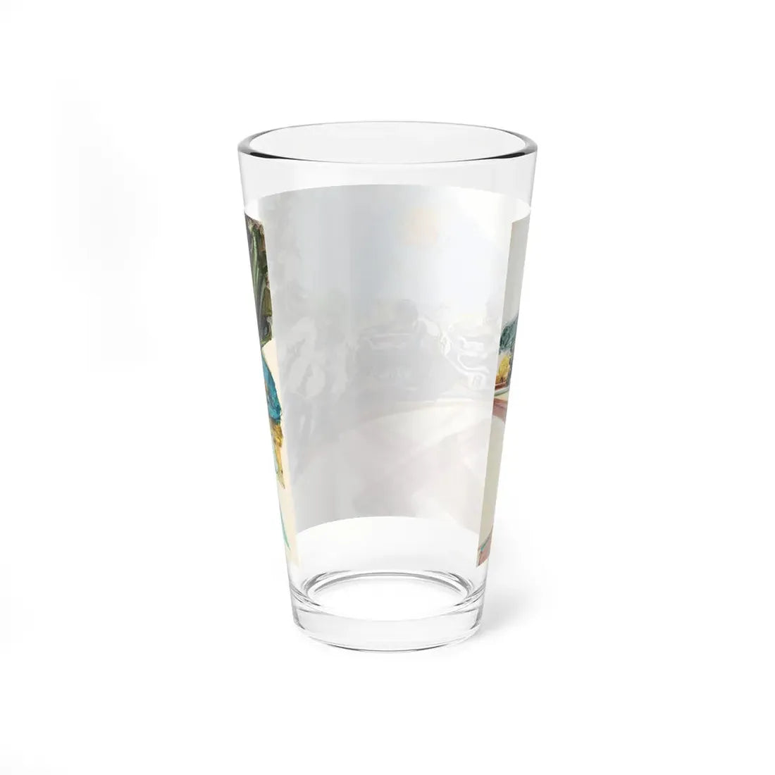 Motorcycle Racing (E. P. Dutton, Unicorn, c. 1980s) (Magazine Illustration) Pint Glass 16oz - Go Mug Yourself