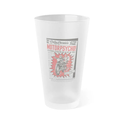 MOTORPSYCHO! 1965 Movie Poster - Frosted Pint Glass 16oz-16oz-Frosted-Go Mug Yourself