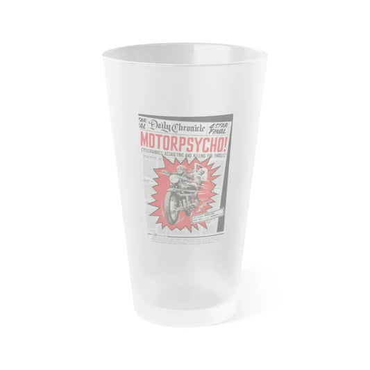 MOTORPSYCHO! 1965 Movie Poster - Frosted Pint Glass 16oz 16oz Frosted - Go Mug Yourself